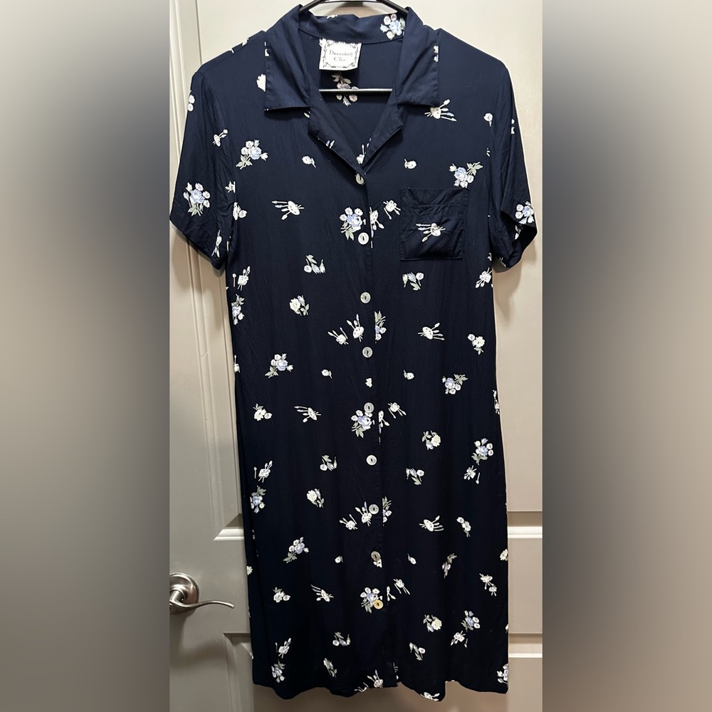 Dressing Clio Size M Rayon Shirt Dress EUC - Picture 1 of 5